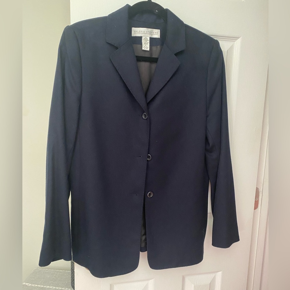Black Blazer Jacket by Valerie Stephens